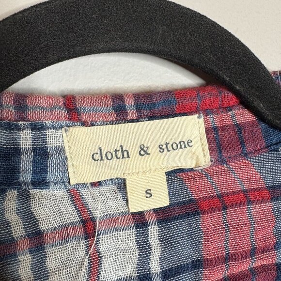 Cloth & Stone plaid button down casual shirt - Picture 3 of 5